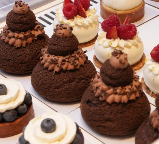 Vitrine pâtisseries